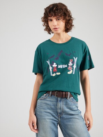 GAP T-Shirt 'MICKEY' in Grün: Vorderseite
