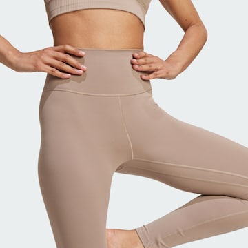 Skinny Pantaloni sport 'All Me' de la ADIDAS PERFORMANCE pe maro