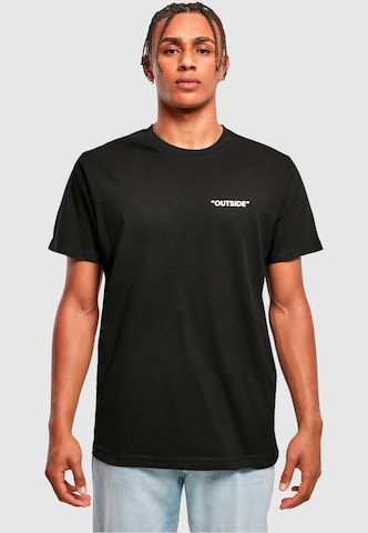 Mister Tee T-Shirt 'Outside' in Schwarz: predná strana