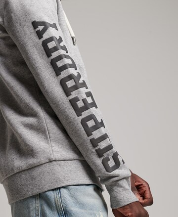 Superdry Sweatjacke 'Gym Athletic' in Grau