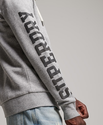Superdry Zip-Up Hoodie 'Gym Athletic' in Grey