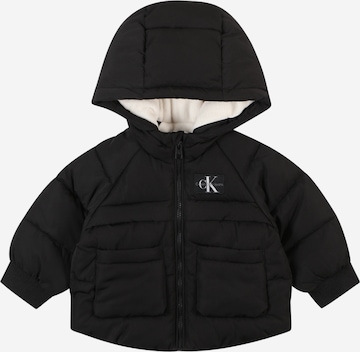 Calvin Klein Jeans Winter Jacket in Black: front