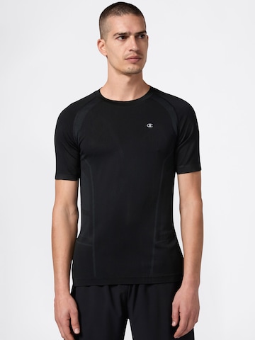 Tricou funcțional de la Champion Authentic Athletic Apparel pe negru: față
