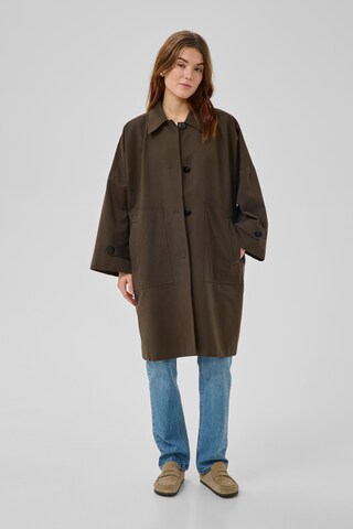 My Essential Wardrobe Between-seasons coat 'Lyon' in Brown