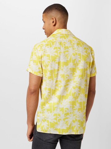 DRYKORN Regular fit Button Up Shirt 'Jan' in Yellow