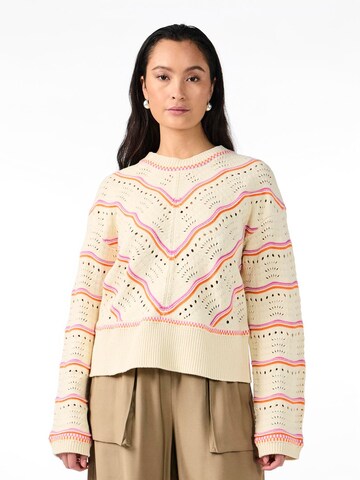 YAS Sweater 'YASLimera' in Beige: front