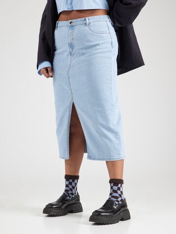 ONLY Carmakoma Skirt 'CARSiri' in Blue: front