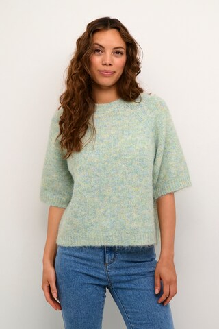 Pull-over 'Emilie' Kaffe en vert : devant