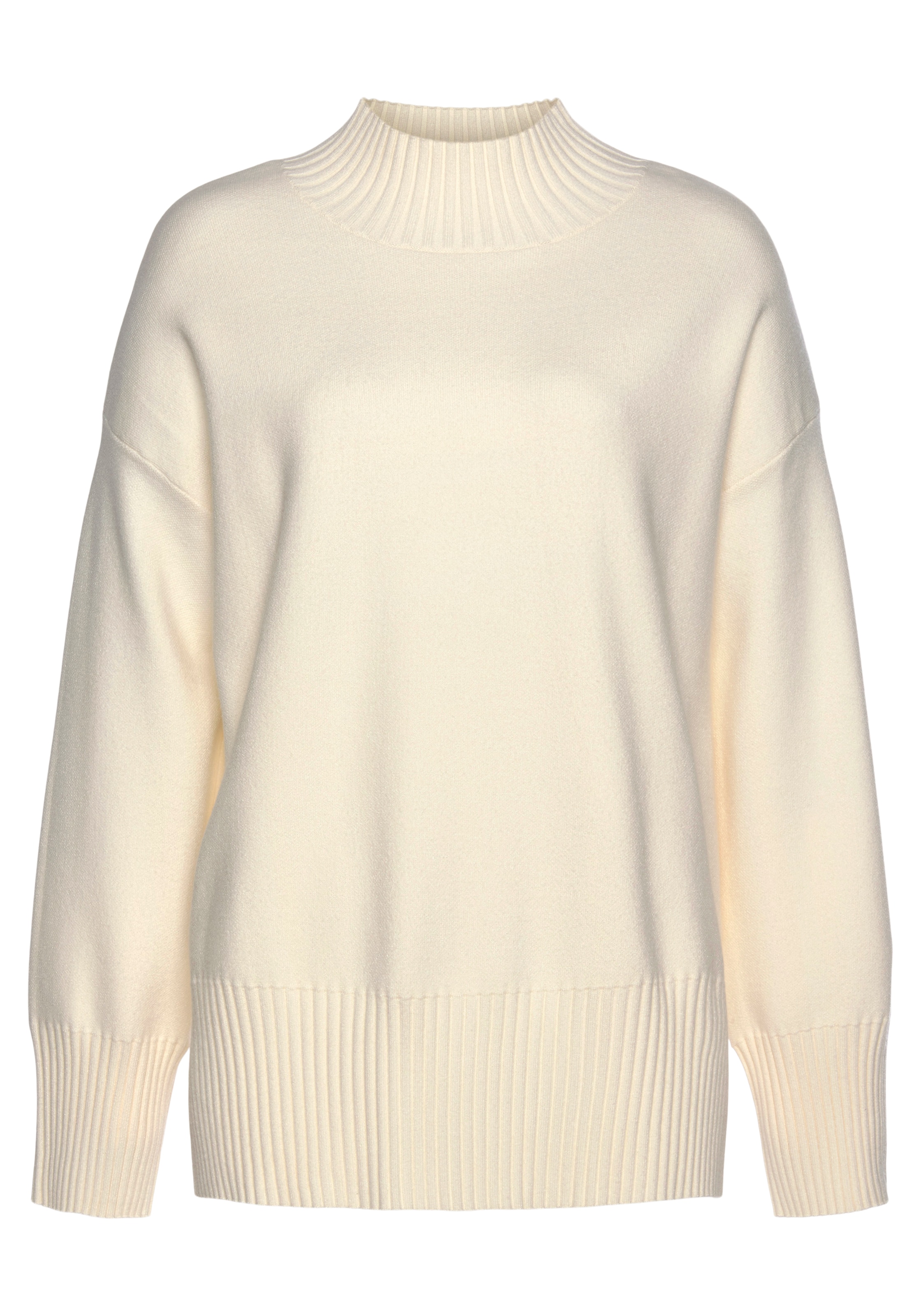 LASCANA Pullover in Beige: Vorderseite