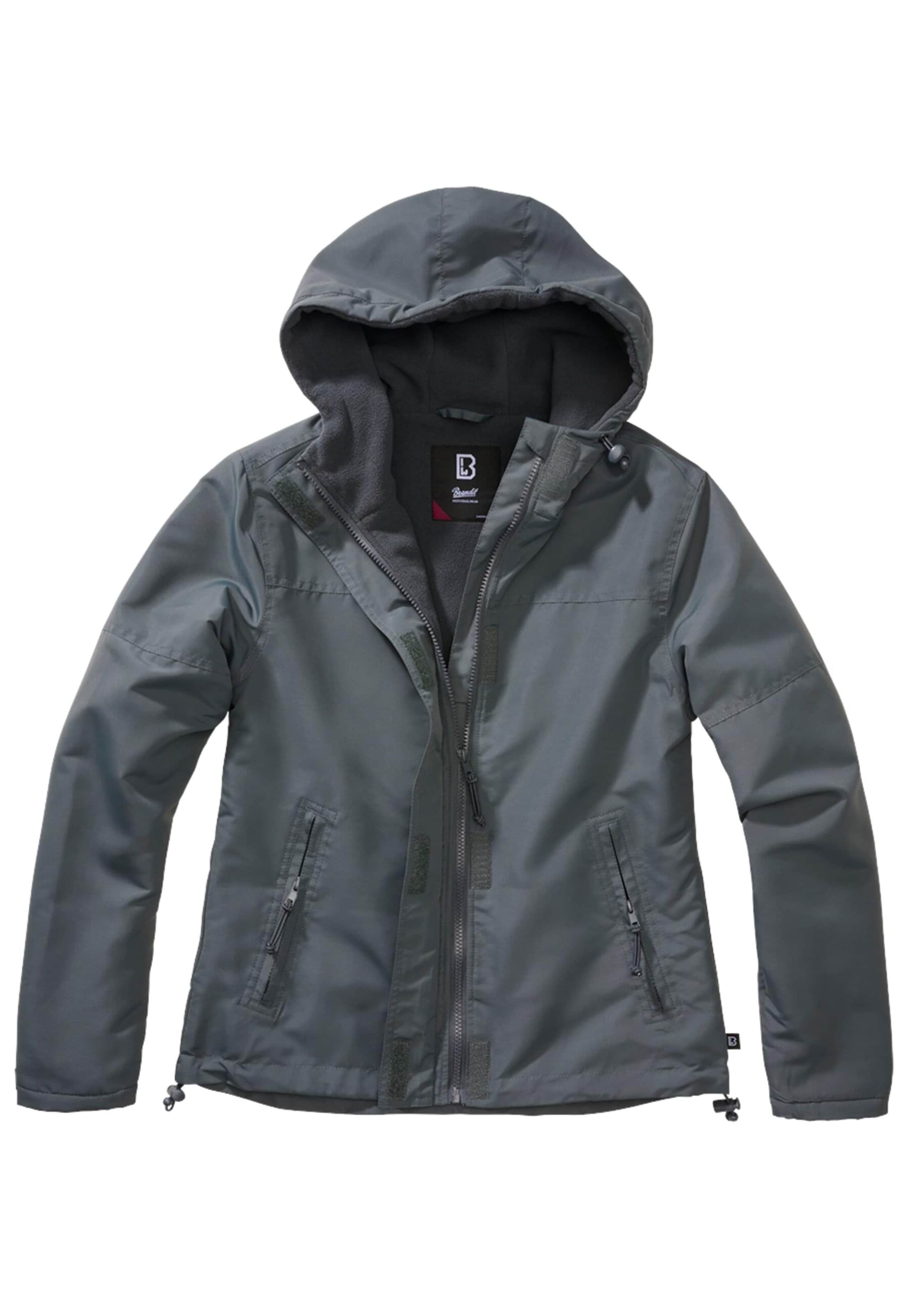 Brandit Between-season jacket in Grey: front