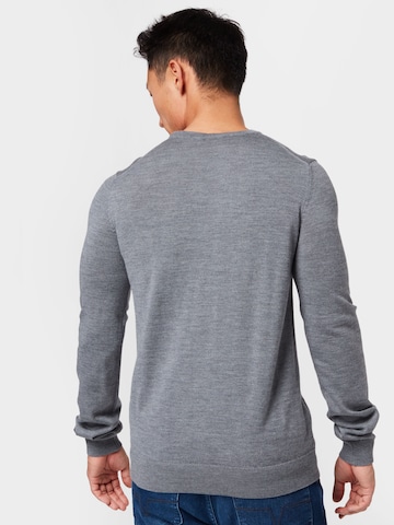 HUGO Sweater 'San Cedric' in Grey