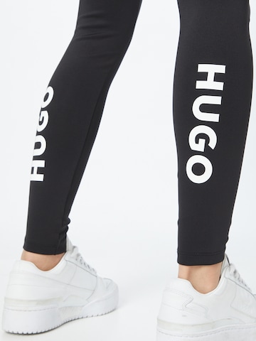 HUGO Red Skinny Leggings in Black