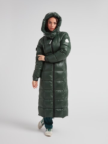 JACK1T Jacke ' EZ Boxed Ultra Lang Puffer Lux ' in Grün