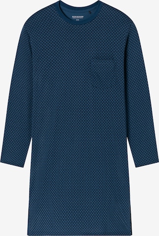 SCHIESSER - Pijama largo 'Essentials' en azul: frente