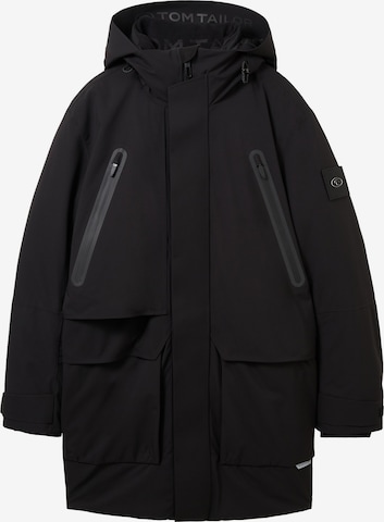 TOM TAILOR Funkcionalna jakna 'TT.Pro.Tech' | črna barva: sprednja stran