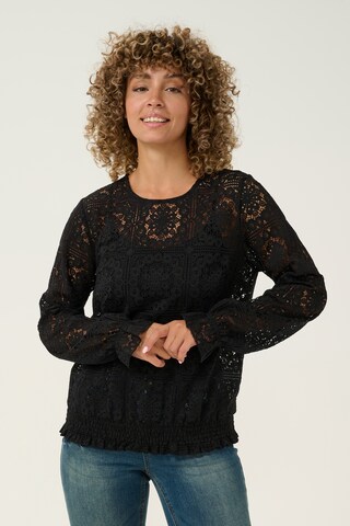 Chemisier 'CR Tiley' Cream en noir : devant