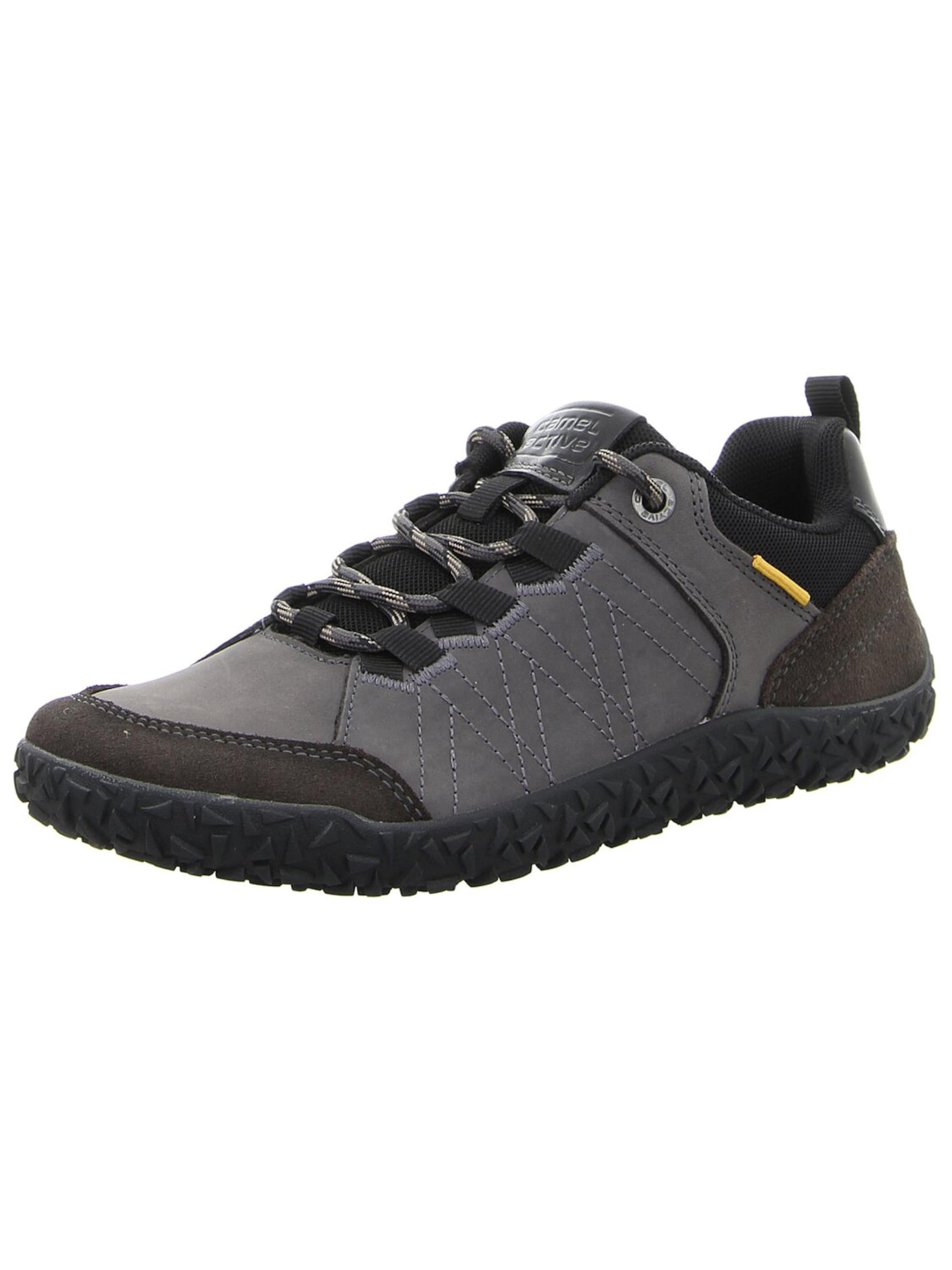 CAMEL ACTIVE Sportlicher Schnürschuh 'Damen Sneaker 54ILN15-203-230 Leder und Textil in grau' in Grau: Vorderseite