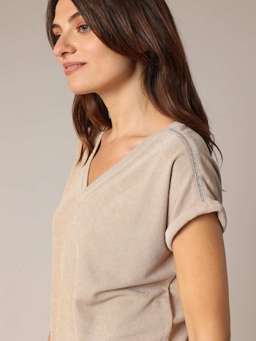T-shirt 'Kriva' Deeluxe en beige