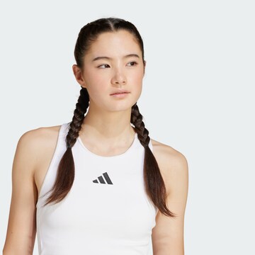 ADIDAS PERFORMANCE Спортен топ 'Power' в бяло