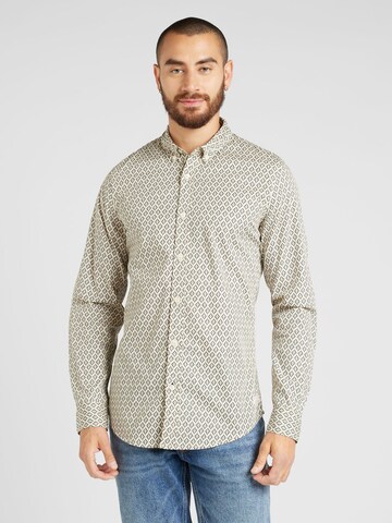 SCOTCH & SODASlim Fit Košulja 'Ditsy' - bež boja: prednji dio