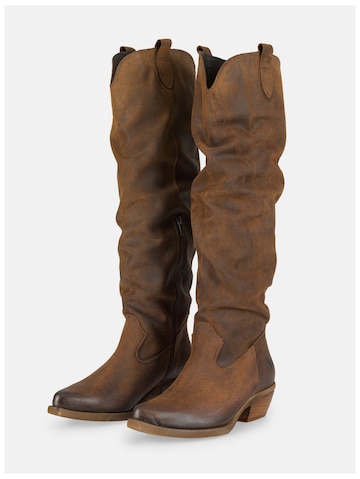 Felmini Wide Fit Cowboystiefel 'El Paso W041' in Braun