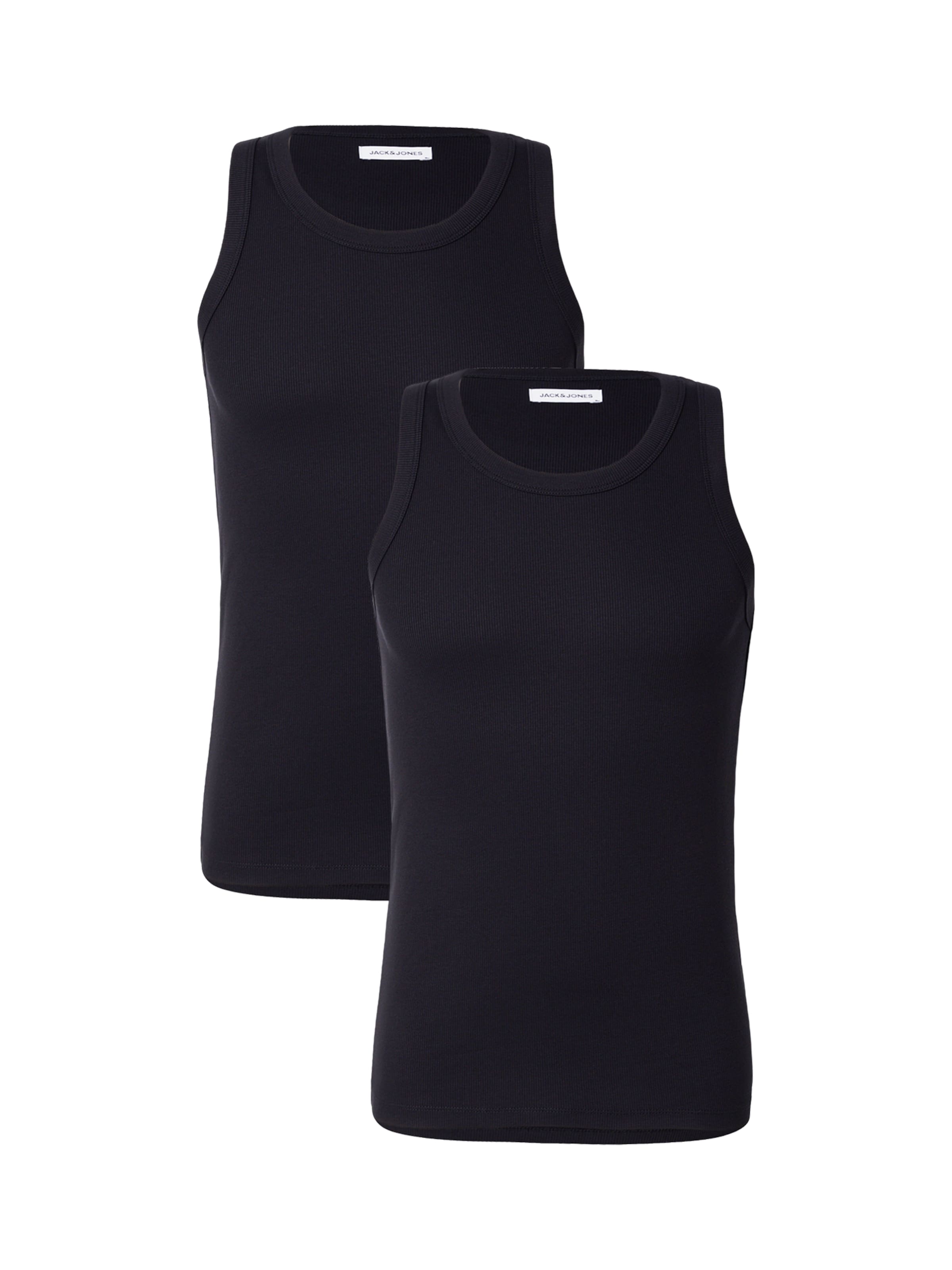 JACK & JONES Тениска в черно: отпред