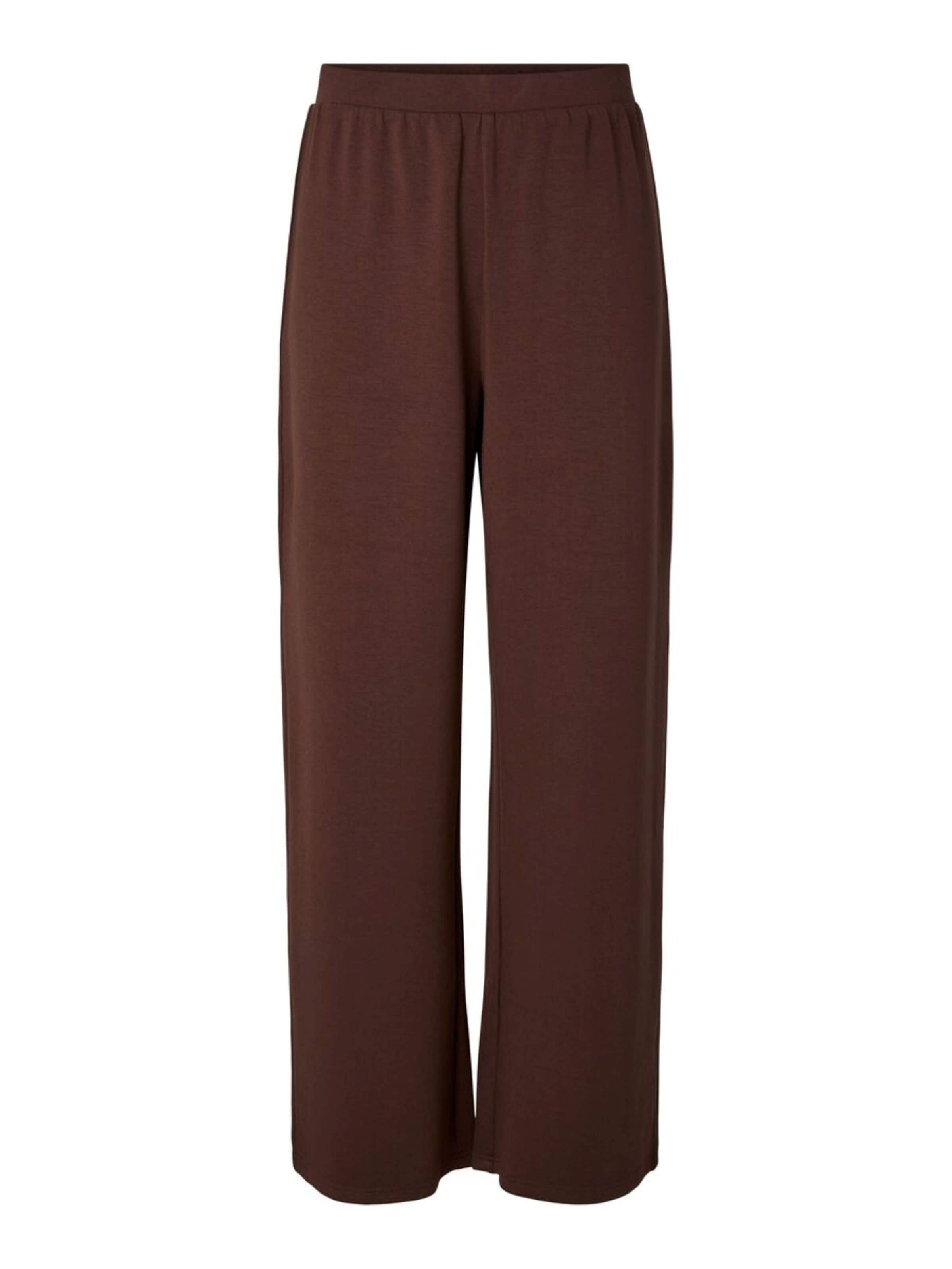 PIECES Loosefit Hose‌‌‌ in Braun: Vorderseite
