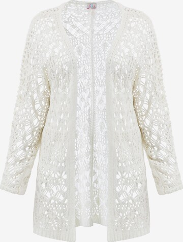 Cardigan IZIA en blanc : devant