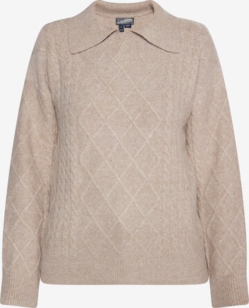 Pullover 'Incus' di DreiMaster Vintage in beige: frontale