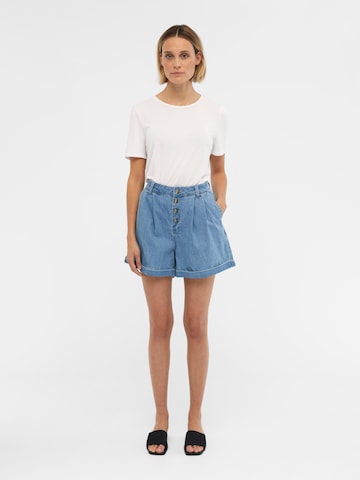 OBJECT Loose fit Pleat-front jeans 'OCEAN' in Blue