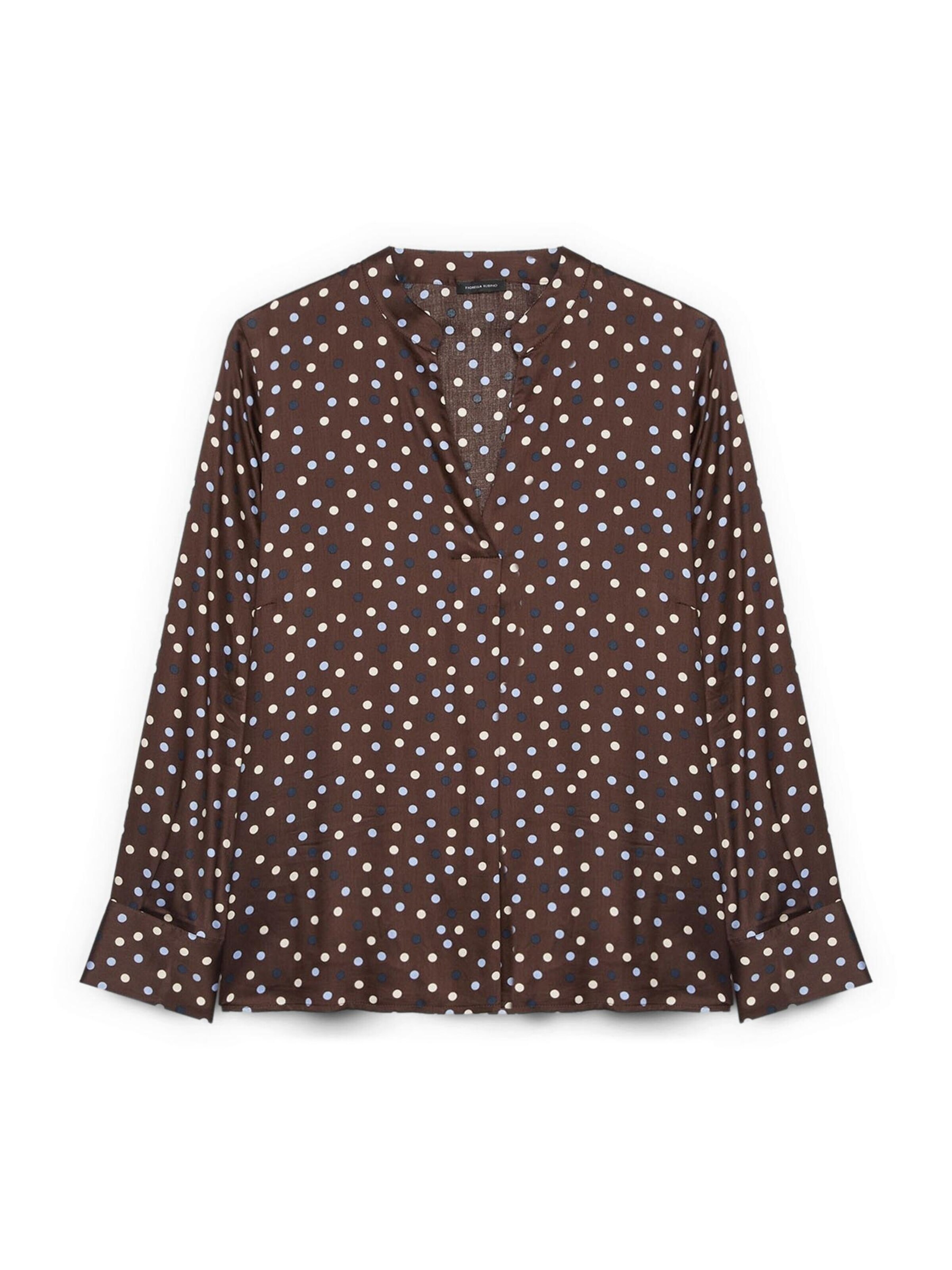 Fiorella Rubino - Blusa en marrón: frente
