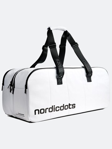 nordicdots - Bolsa de deporte 'Tennis 10' en blanco: frente