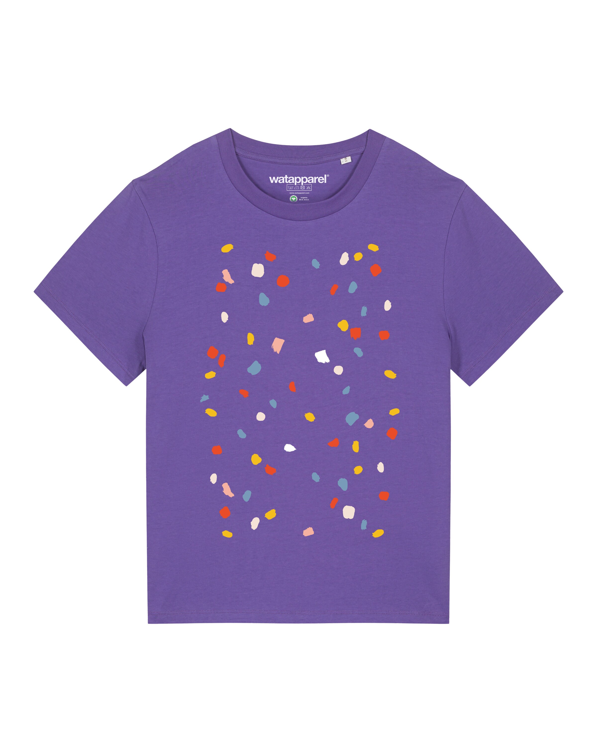 Watapparel Shirt 'This is Art' in Lila: voorkant