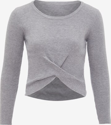 leo basics Pullover in Grau: predná strana