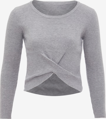 leo basics Sweater in Grey: front