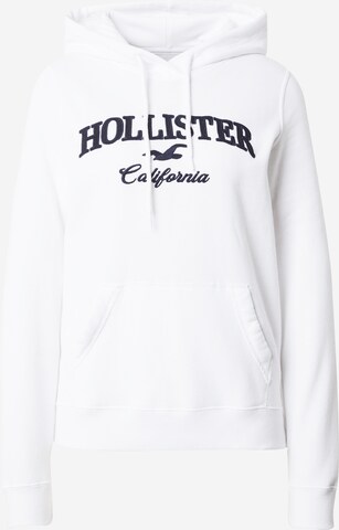 Felpa 'TECH CORE' di HOLLISTER in bianco: frontale