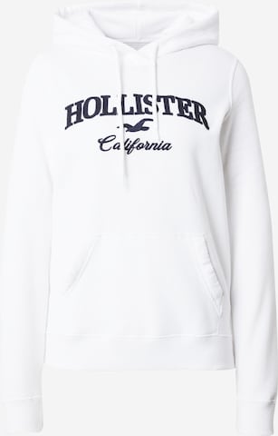 HOLLISTER - Sweatshirt 'TECH CORE' em branco: frente