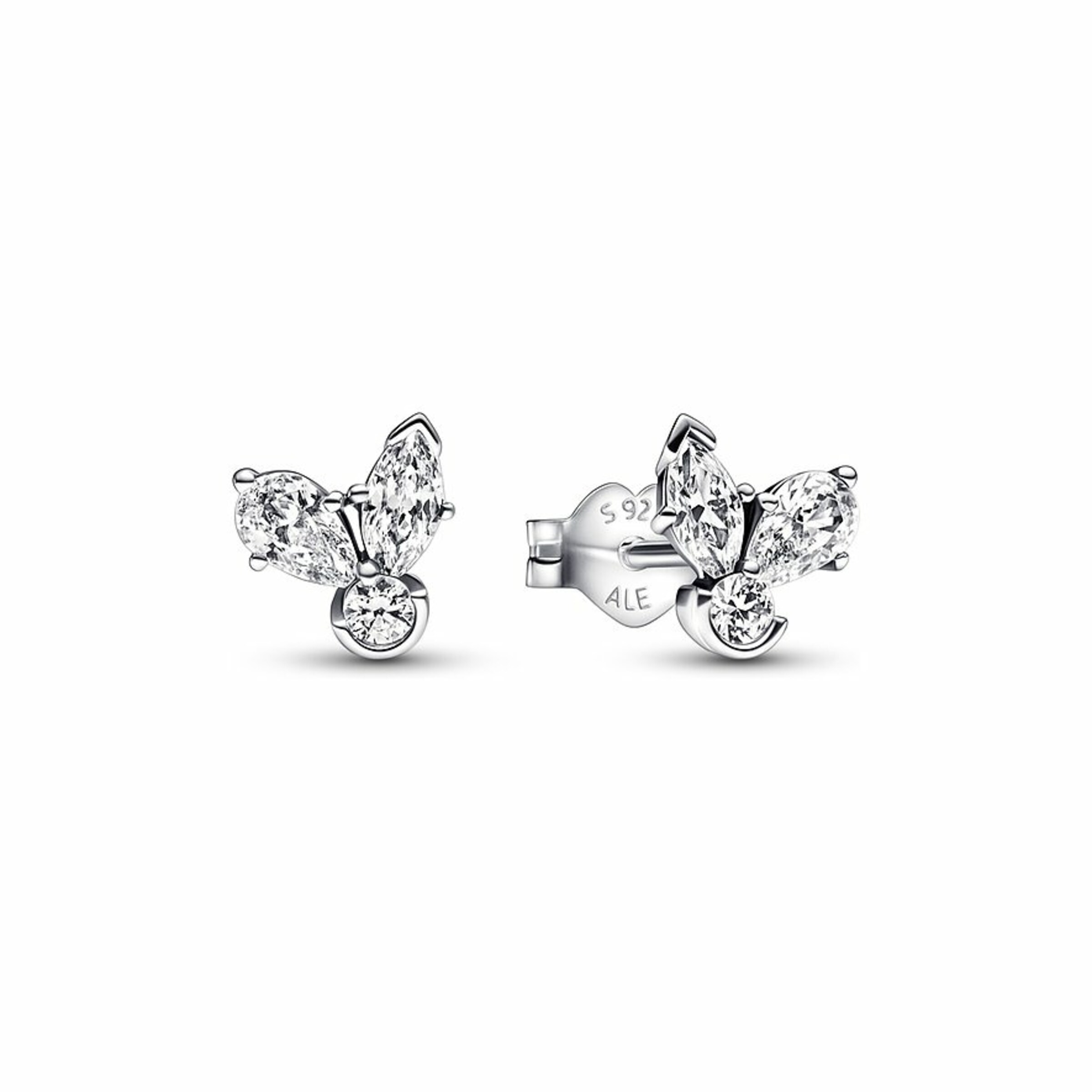 Pandora Earrings in Silver: front
