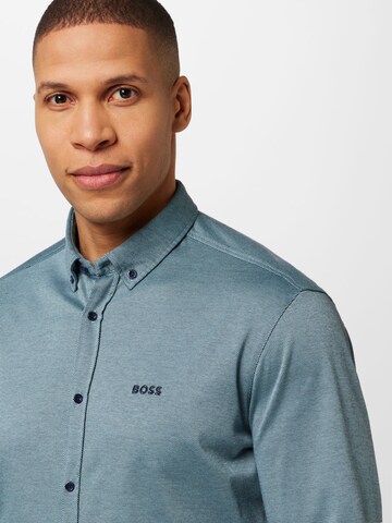 BOSS Green Regular Fit Hemd 'BIADO' in Blau