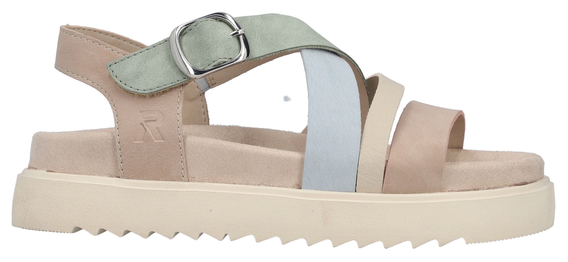 Sandales à lanières Rieker en beige