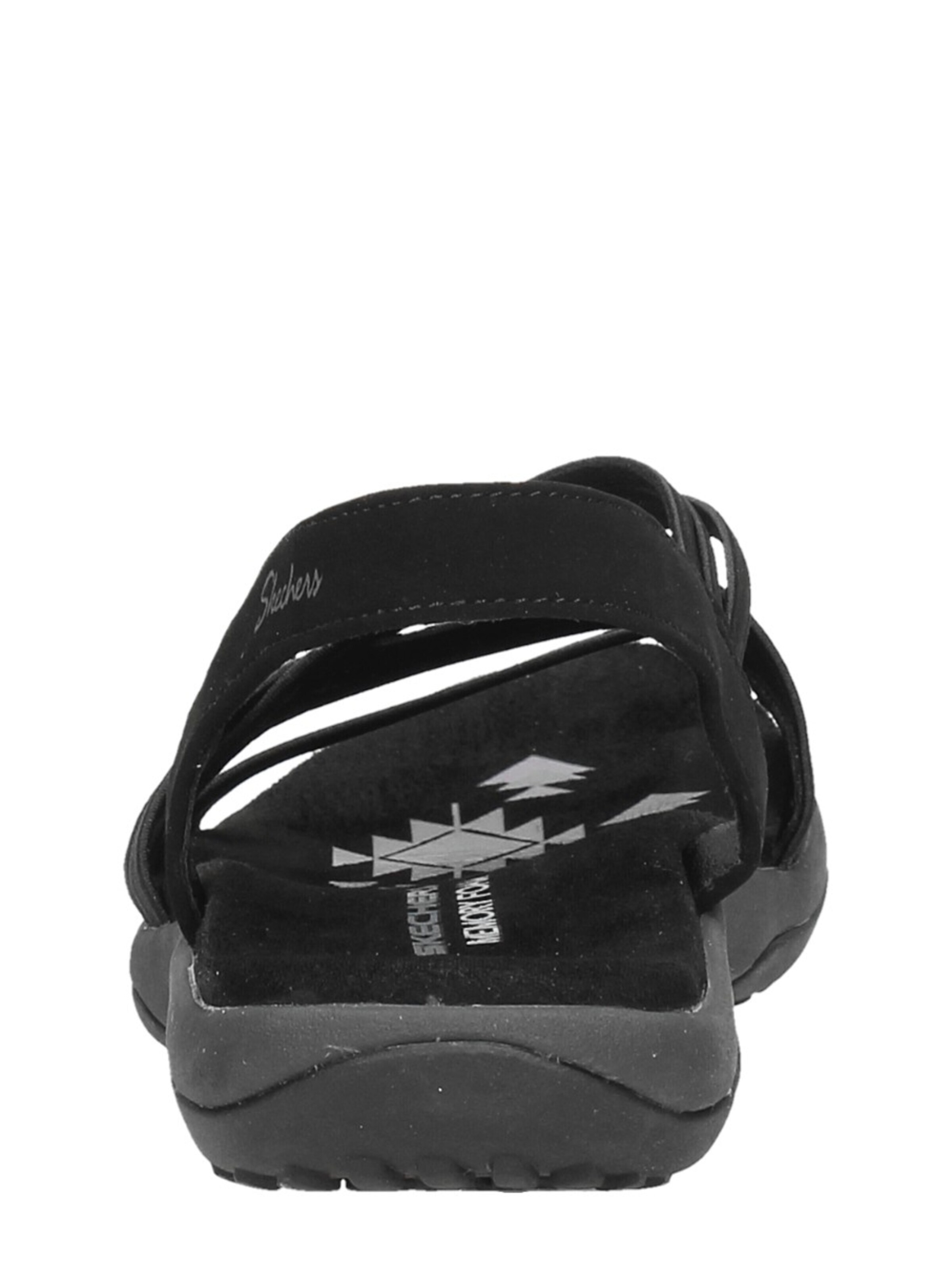 SKECHERS Sandaal 'Reggae Slim - Simply Stretch' in Zwart