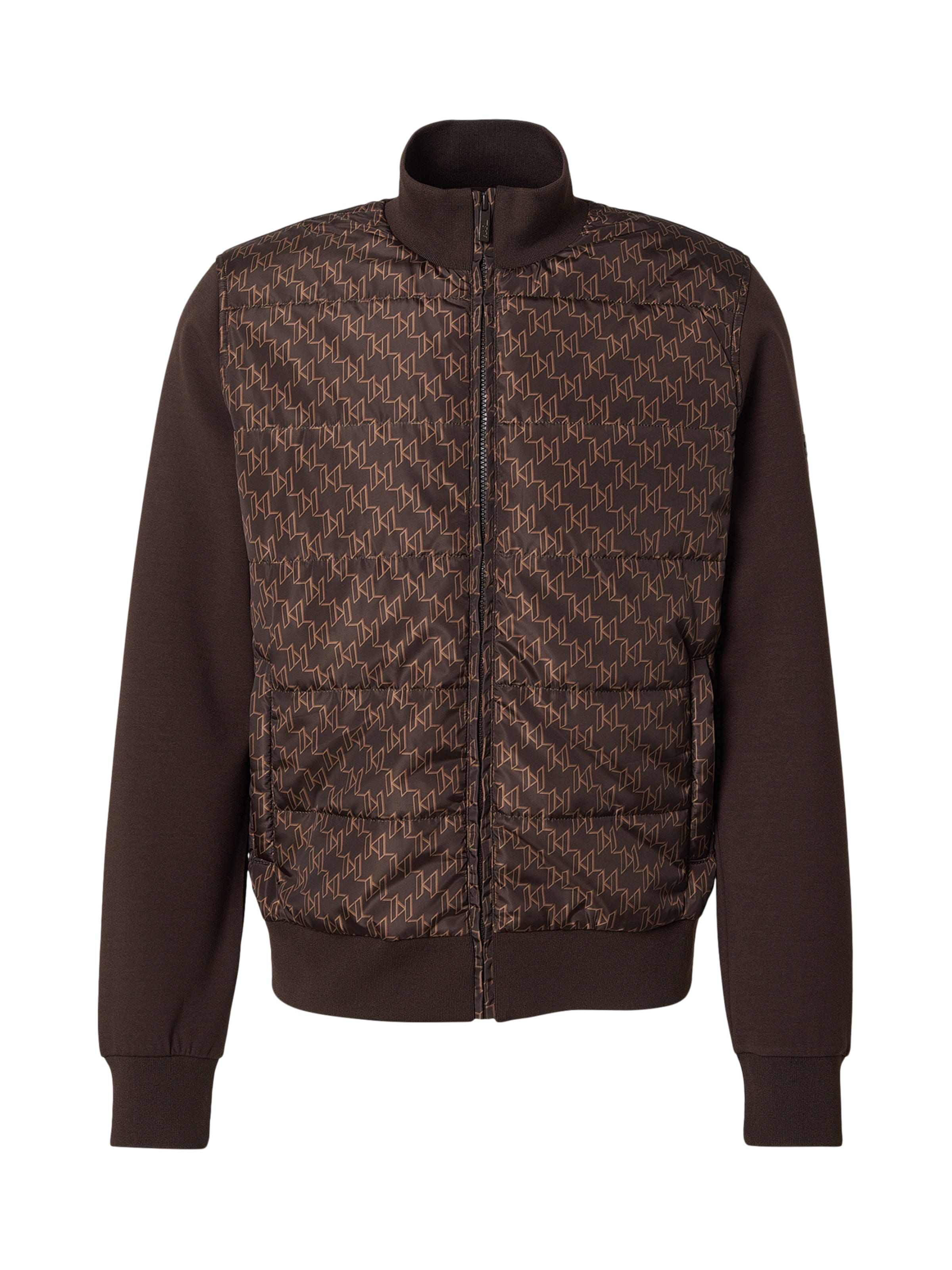 Karl Lagerfeld Starpsezonu jaka, krāsa - gaiši brūns / tumši brūns, Preces skats