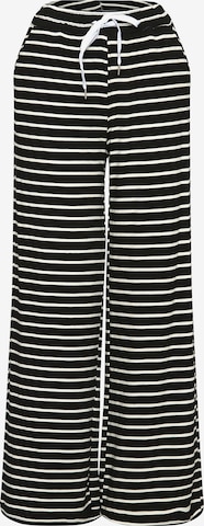 Lilavie Wide Leg Hose 'Sveaa' in Schwarz: Vorderseite