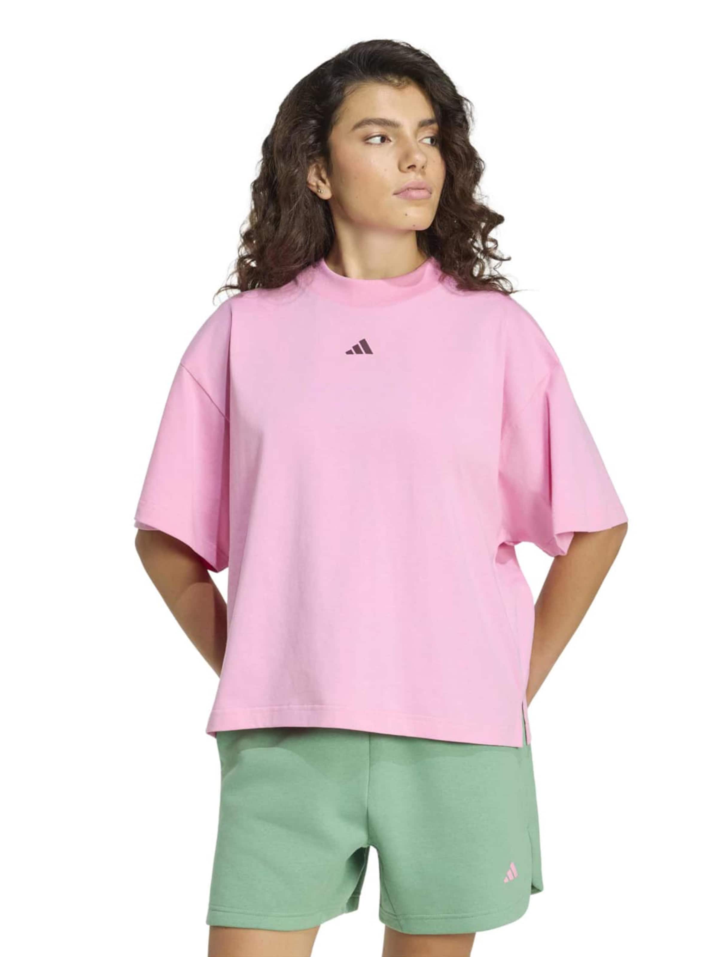 ADIDAS SPORTSWEAR - Camisa funcionais em rosa: frente