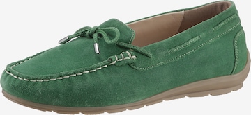 ARA Moccasins in Green: front