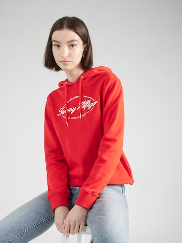 Sweat-shirt TOMMY HILFIGER en rouge : devant