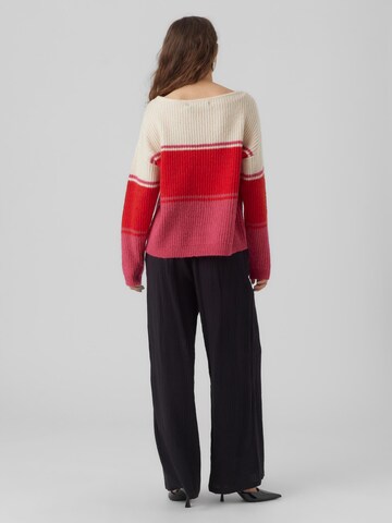VERO MODA Sweater 'CELIN' in Red