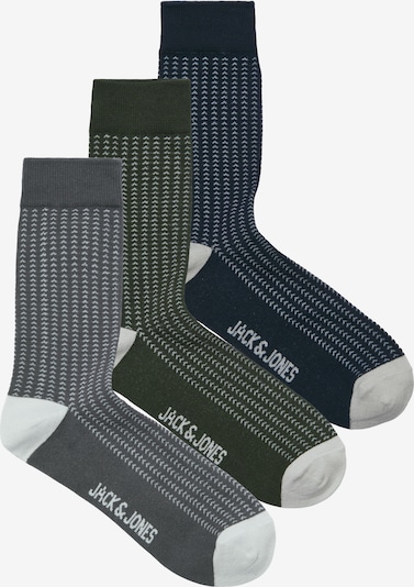 JACK & JONES Sukat 'JACBOB' värissä tummansininen / basaltinharmaa / tummanvihreä / valkoinen, Tuotenäkymä