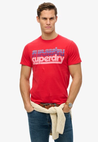 Superdry Shirt in Rood: voorkant