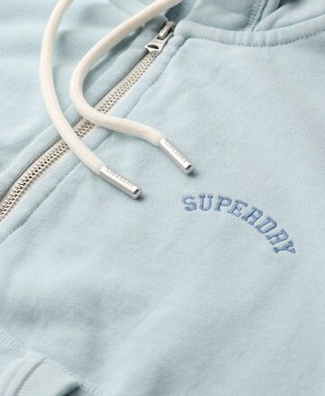 Superdry Sweatvest 'Essential' in Blauw